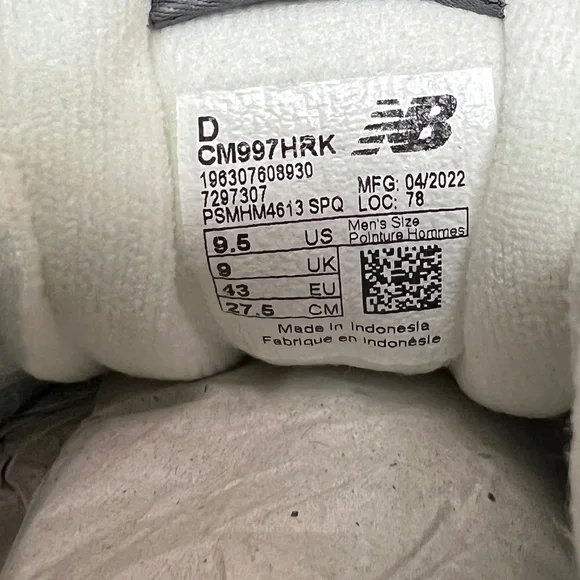 2022 New Balance 997 Light Aluminum / Team Away Grey 3M Reflective CM997HRK - Picture 8 of 14